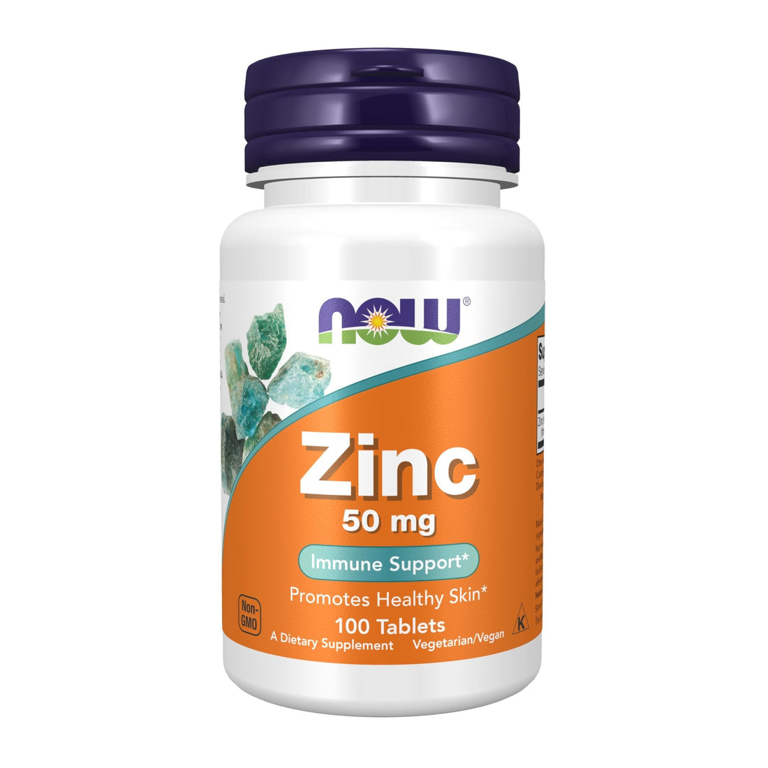 NOW Foods Supplements, Zinc (Zinc Gluconate) 50 mg, Supports Enzyme Functions*, Immune Support*, 100 Tablets - PrimeBioHealth - canada supplements