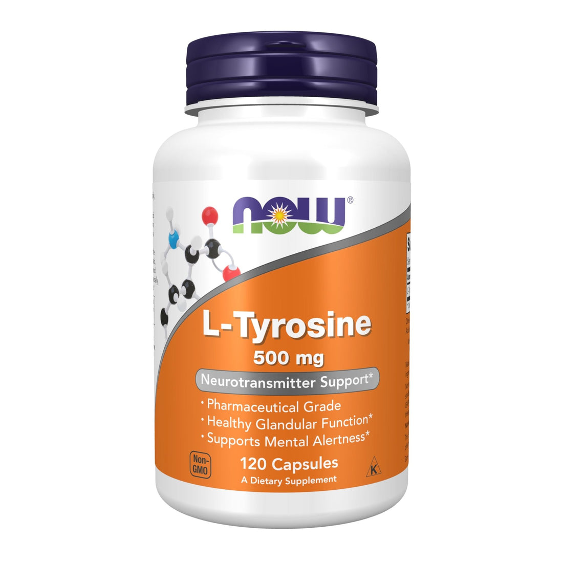 NOW Supplements, L-Tyrosine 500 mg, Supports Mental Alertness*, Neurotransmitter Support*, 120 Capsules - PrimeBioHealth - canada supplements