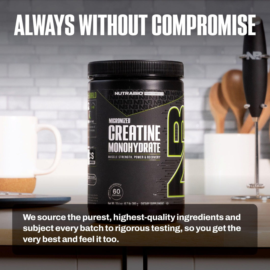 NutraBio Pure Micronized Creatine Monohydrate Powder Supplement, Unflavored, (300 g) - Supports Bulk Muscle Energy, Recovery, and Strength - HPLC Tested Creatine - PrimeBioHealth - canada supplements