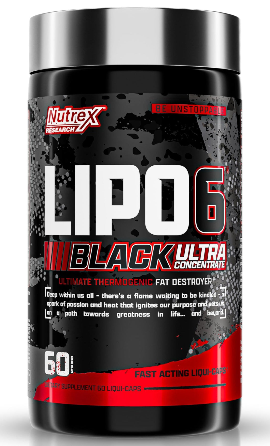 Nutrex Research Lipo-6 Black Ultra Concentrate | Thermogenic Energizing Supplement, Increase , Energy & Intense Focus |Capsule, 60Count - PrimeBioHealth - canada supplements