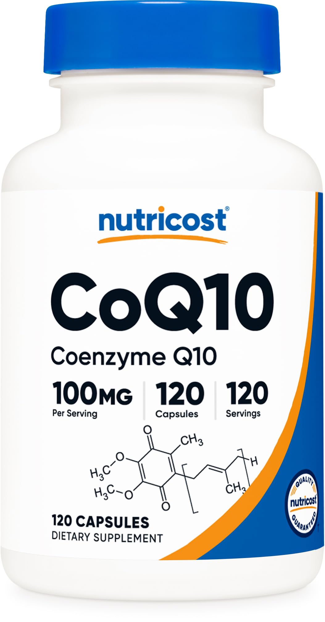 Nutricost CoQ10 100mg, 120 Vegetarian Capsules, 120 Servings - High Absorption, Vegetarian, Non-GMO, Coenzyme Q10 - PrimeBioHealth - canada supplements