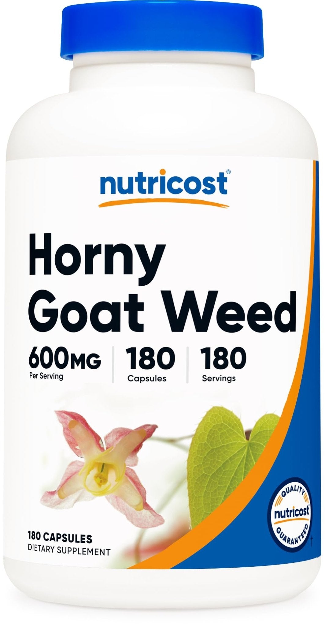 Nutricost Horny Goat Weed Extract (Epimedium) - 180 Capsules, 180 Servings, 600mg Per Capsule - PrimeBioHealth - canada supplements