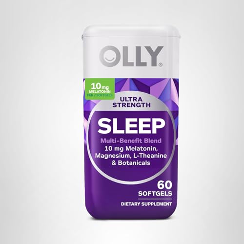 OLLY Ultra Strength Sleep Softgels, 10mg Melatonin, L-Theanine, Chamomile, Magnesium, Lemon Balm, Supports Deep Restful Sleep - PrimeBioHealth - canada supplements