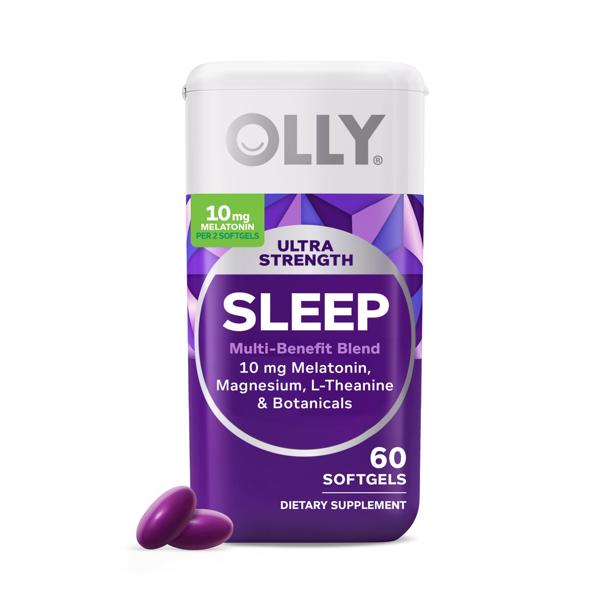 OLLY Ultra Strength Sleep Softgels, 10mg Melatonin, L-Theanine, Chamomile, Magnesium, Lemon Balm, Supports Deep Restful Sleep - PrimeBioHealth - canada supplements