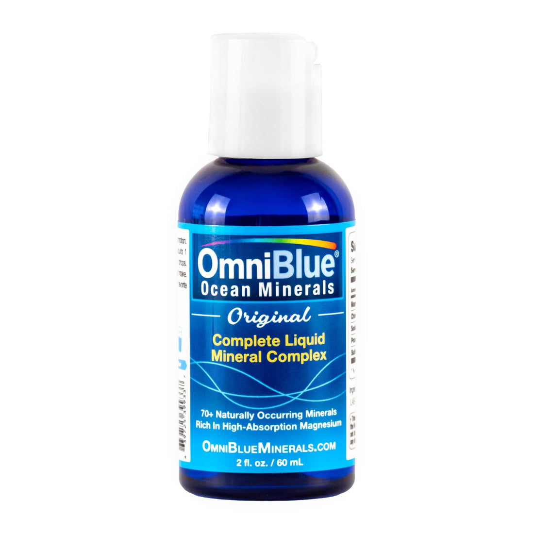OmniBlue Ocean Minerals - 70+ Trace Minerals & Liquid Magnesium - Potassium, Chloride- Low Sodium - Natural Support for Sleep, Digestion, Regularity, Hydration & Electrolyte Balance (2 oz) - PrimeBioHealth - canada supplements