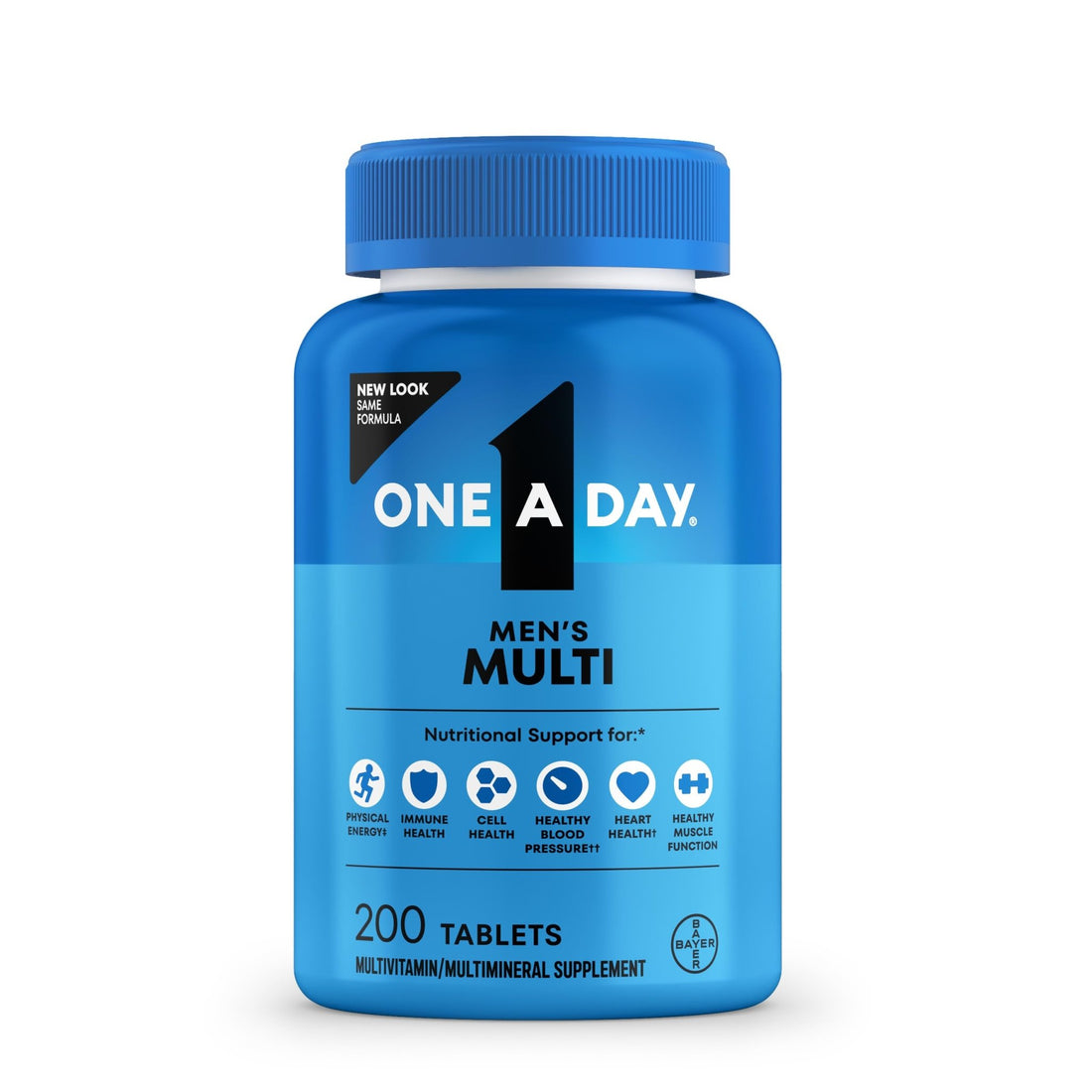 One A Day Multivitamin for Men - Daily Mens Multivitamins with Vitamin D, Zinc, Folic Acid, and B Vitamins, Physical Energy Support, 200 Count - PrimeBioHealth - canada supplements