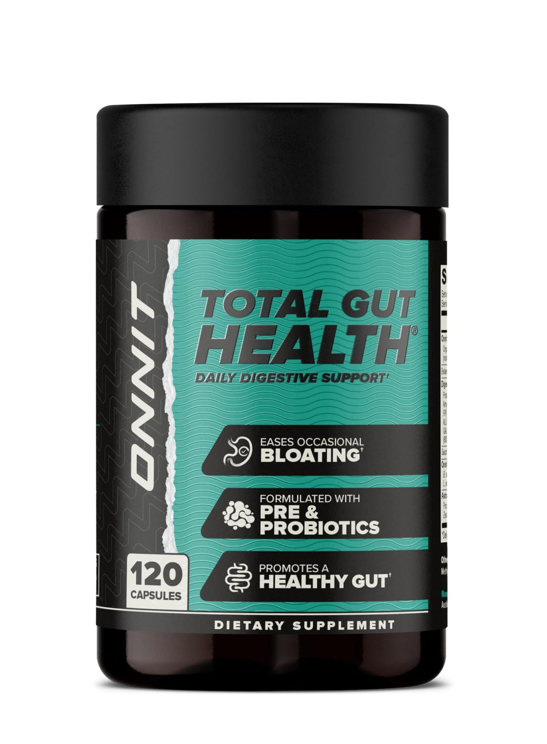 ONNIT Total Gut Health Daily Digestive Support, IGEN Non-GMO Tested Digestion Supplement for Women and Men with 7 Strains of Probiotics, Prebiotics, - PrimeBioHealth - canada supplements