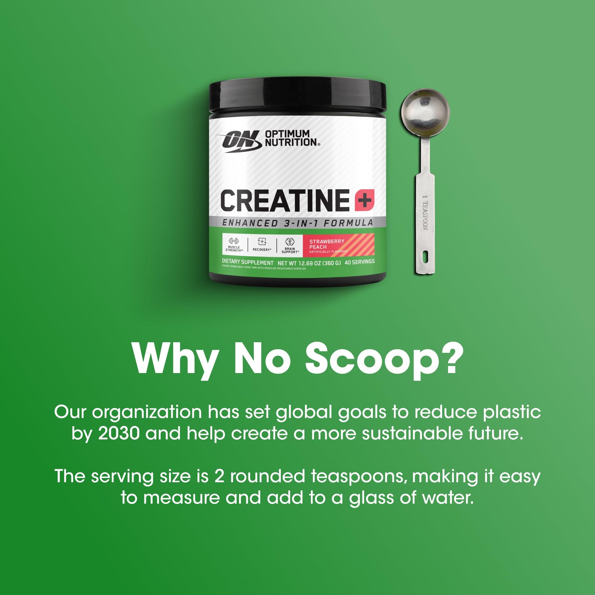 Optimum Nutrition Creatine Monohydrate Plus Powder, Strawberry Peach Flavored Creatine Performance Blend, with Electrolytes for Hydration, Added Vitamins - PrimeBioHealth - canada supplements