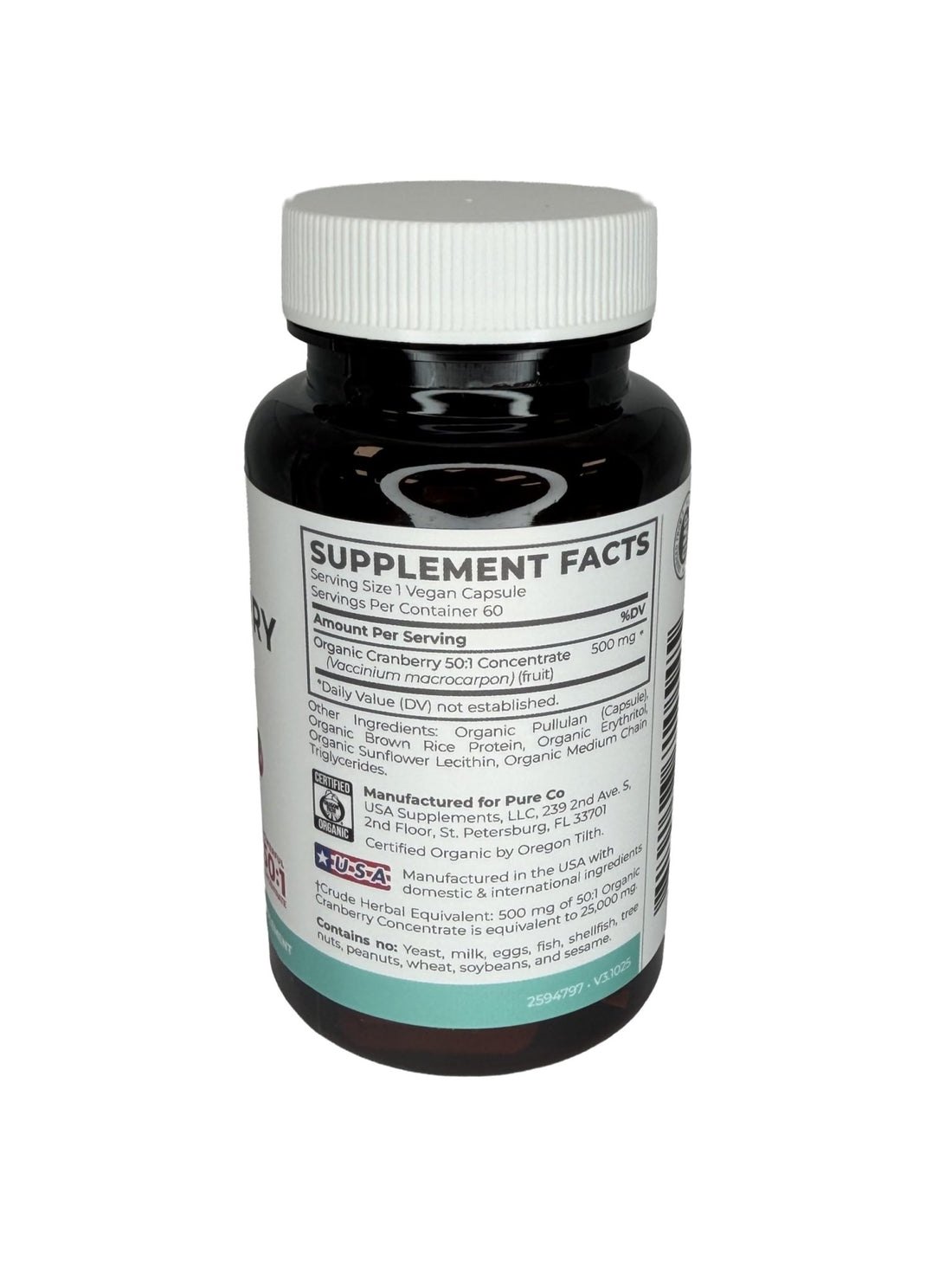 Organic Cranberry Pills - Vegan Supplement for Urinary Tract Health & Kidney Cleanse - Cranberry Pills for Women 500mg 50:1 Cranberry Concentrate Per Serving - PrimeBioHealth - canada supplements