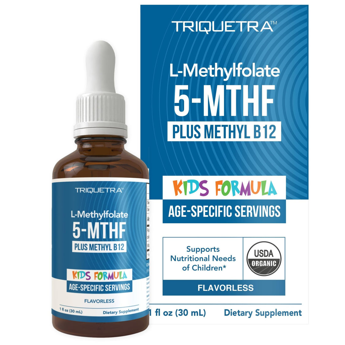 Organic Kids Methylfolate + Methyl B12 Cofactor - Flavorless, Sublingual Form - 5-MTHF Form, Superior Form of Folate - PrimeBioHealth - canada supplements