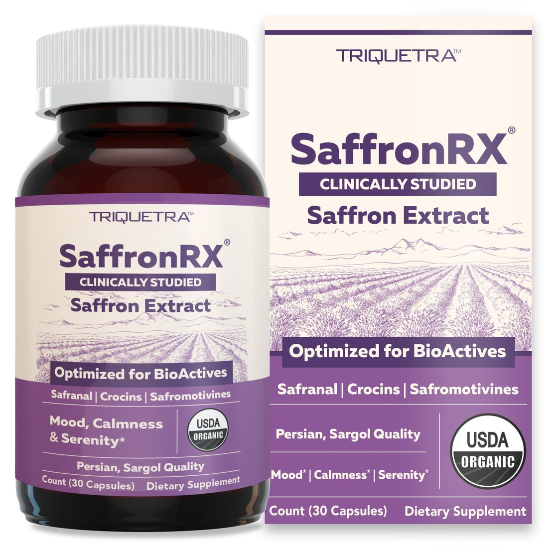 Organic Saffron Extract: Optimized Extract with Safromotivines, Safranal, and Crocins – Clinically Studied | Premium Persian Sargol Quality | Supports Mood, - PrimeBioHealth - canada supplements