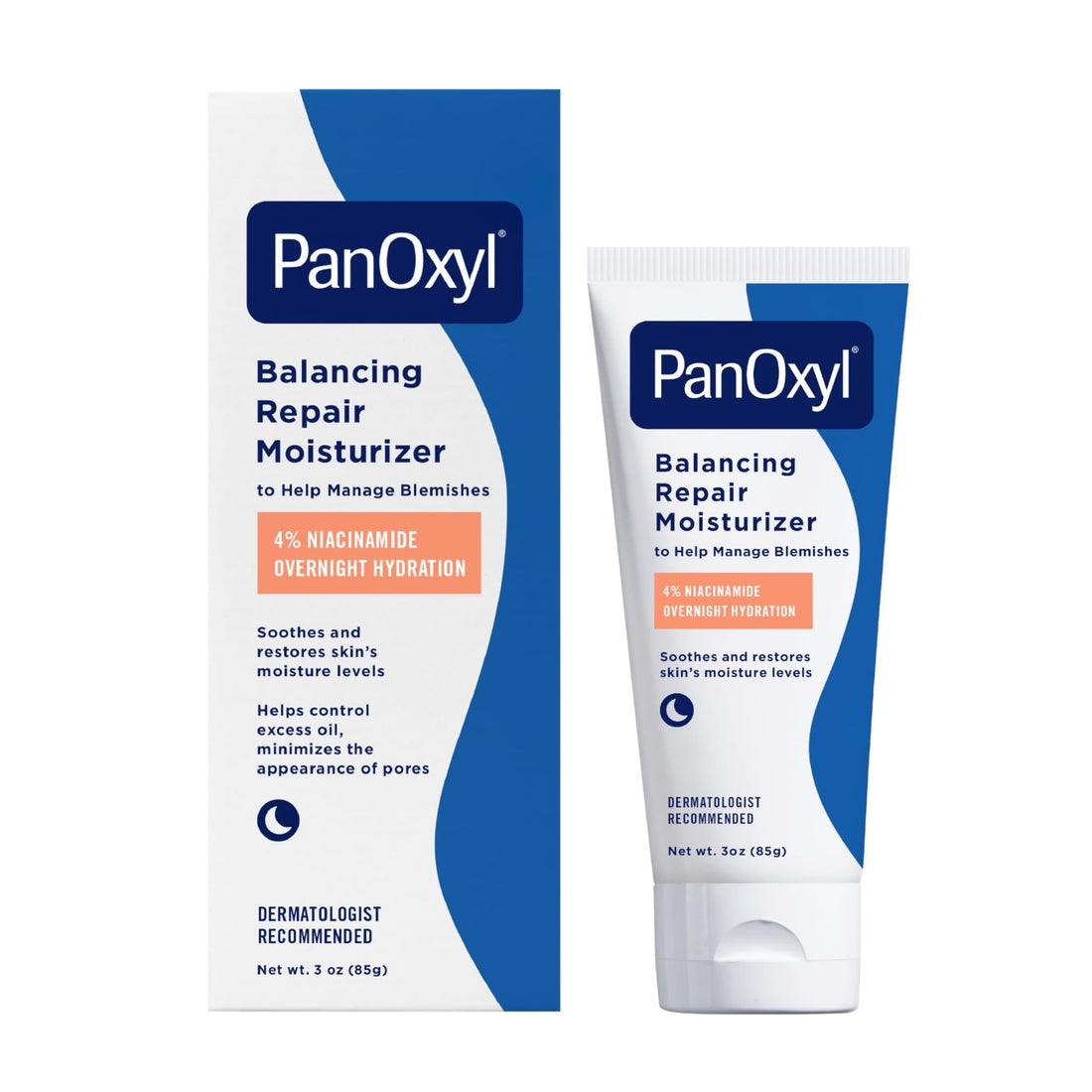 PanOxyl PM Balancing Repair Moisturizer with Niacinamide, Ceramides and Cica, Hydrating Face Moisturizer - PrimeBioHealth - canada supplements