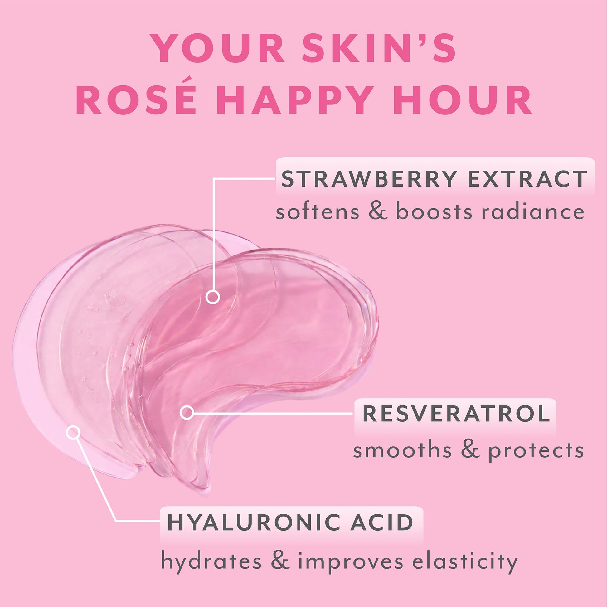 Patchology Serve Chilled Rosé Hydrating Under Eye Patches – Hyaluronic Acid & Antioxidant-Infused Eye Masks to Reduce Dark Circles - PrimeBioHealth - canada supplements