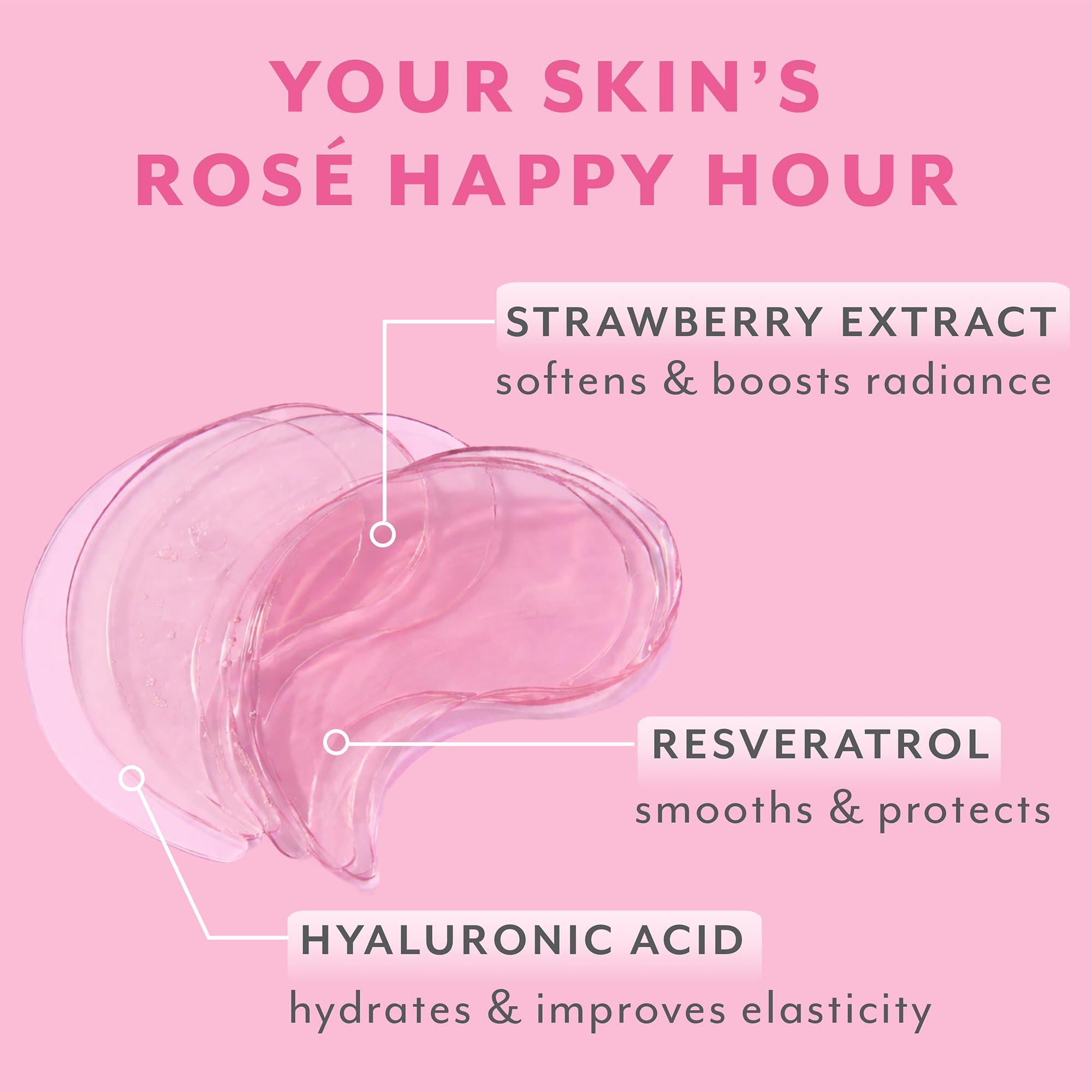 Patchology Serve Chilled Rosé Hydrating Under Eye Patches – Hyaluronic Acid & Antioxidant-Infused Eye Masks to Reduce Dark Circles - PrimeBioHealth - canada supplements