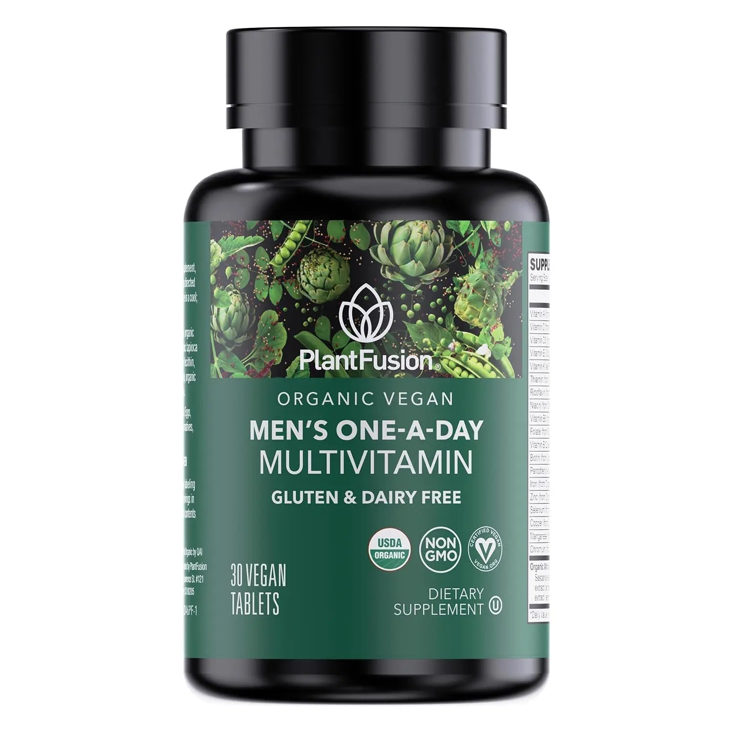 PlantFusion Organic Multivitamin for Men - One Daily Whole Food Blend Men's Multivitamin - Vegan, Non-GMO - PrimeBioHealth - canada supplements