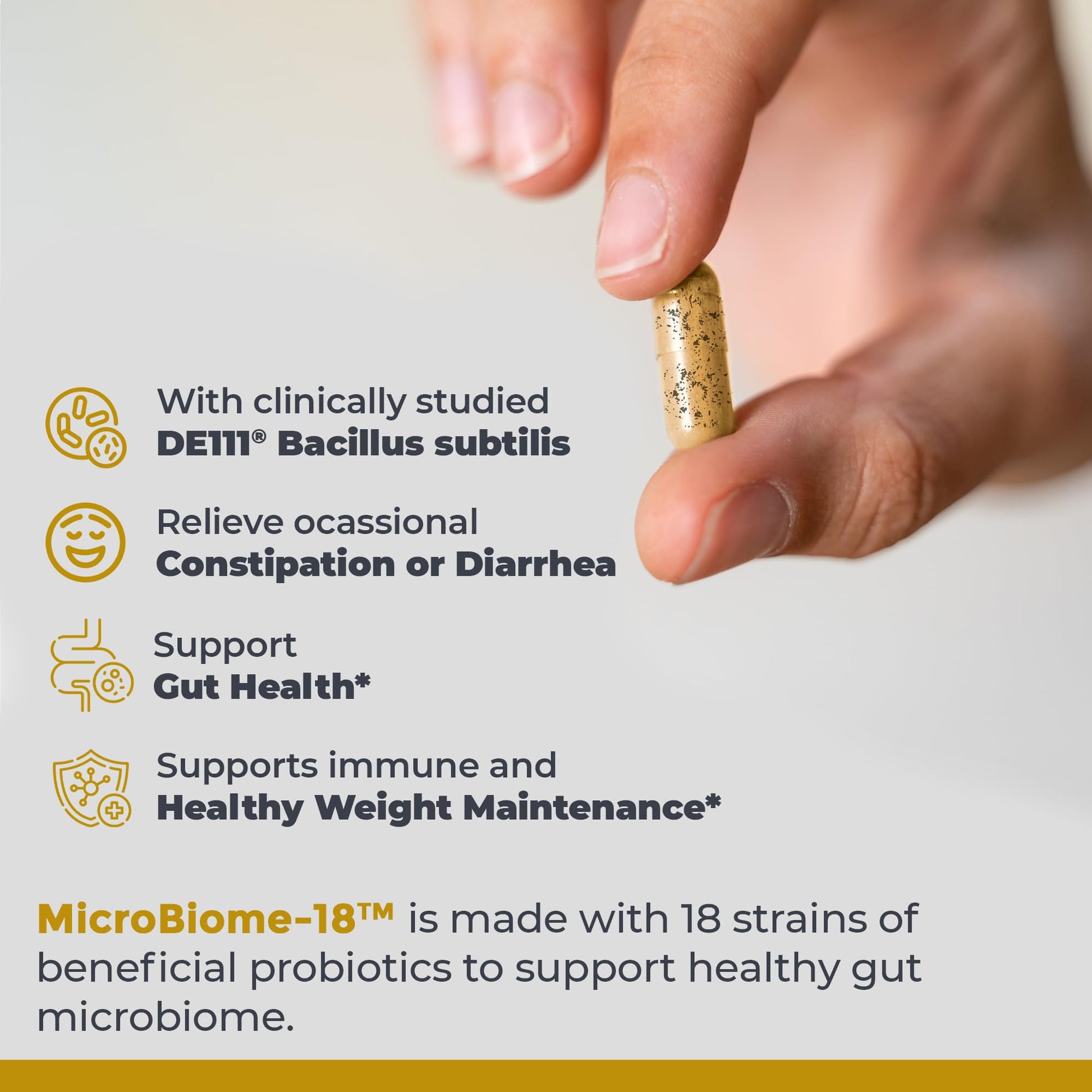 Premier Research Labs MicroBiome-18 - Probiotics for Digestive Health, Probiotics with Lactobacillus Acidophilus for Women and Men, Reuteri for Healthy Gut - PrimeBioHealth - canada supplements