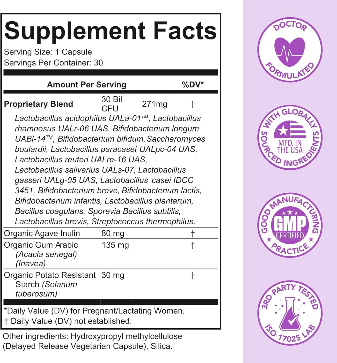 Premom Prenatal Prebiotics & Probiotics for Women, 30 Billion CFU, 18 Strains, Organic Prebiotic & Womens Probiotic, Vaginal, Gut, & Digestive Health + Immune Support Supplement - PrimeBioHealth - canada supplements