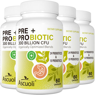 Probiotics for Women & Men - 300 Billion CFU, 24 Strains + 15 Organic Herbs Prebiotics Blend, Daily Probiotic for Digestive Health, Immune, Gut, Bloating - PrimeBioHealth - canada supplements