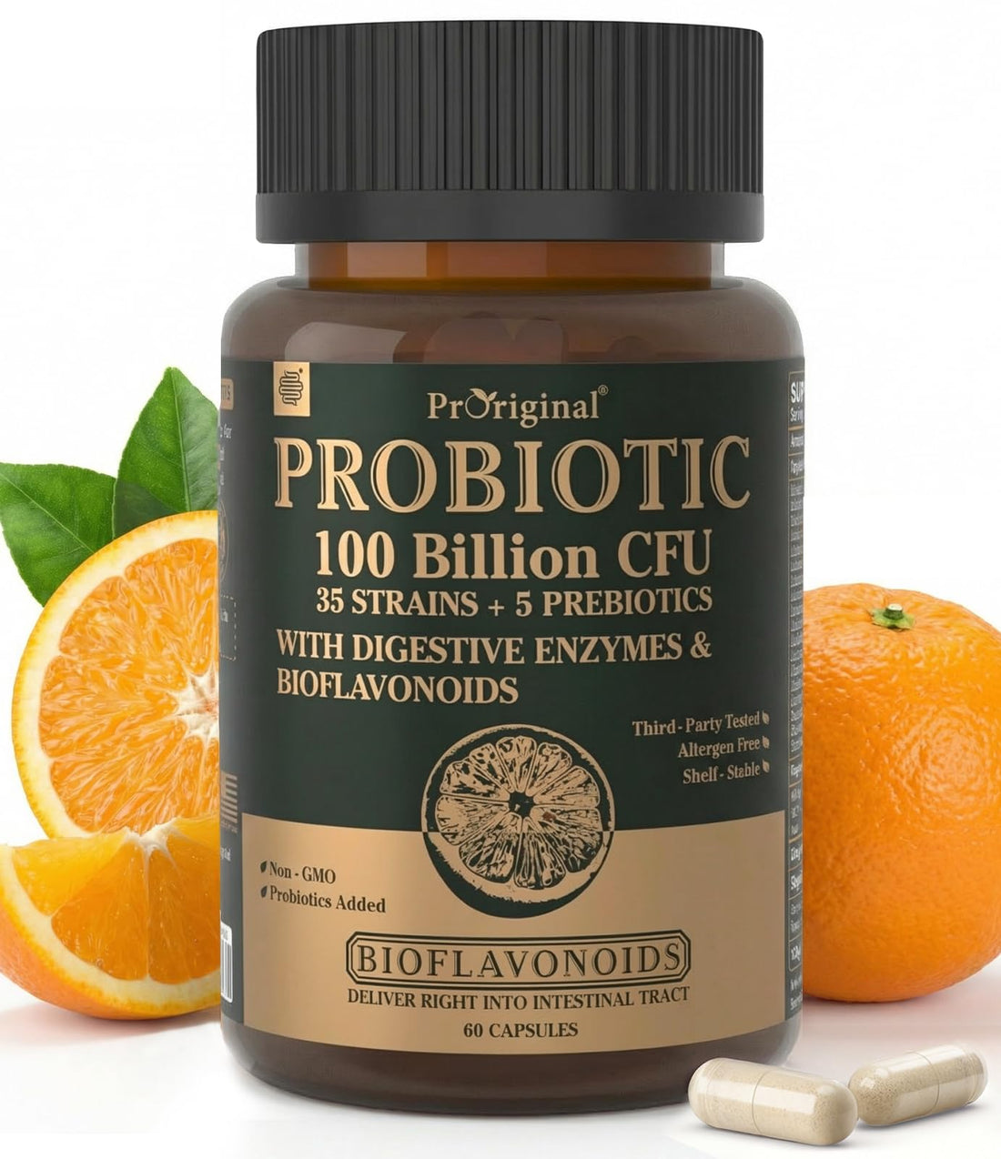 Probiotics with Prebiotics for Men and Women - 35 Strains Probiotics 100 Billion CFU for Gut & Digestive Health, Vegan Acidophilus Probiotic Supplement - PrimeBioHealth - canada supplements