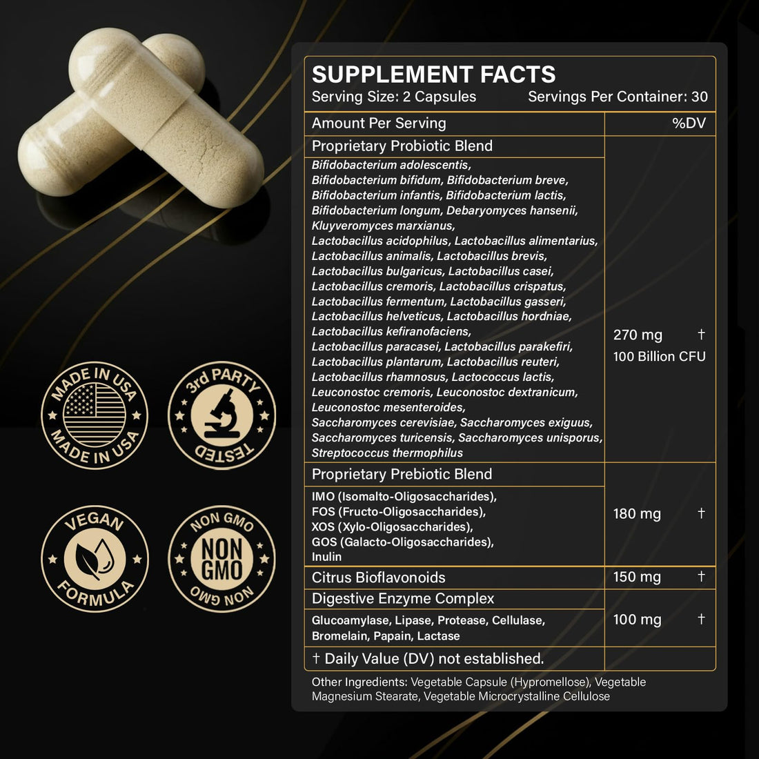 Probiotics with Prebiotics for Men and Women - 35 Strains Probiotics 100 Billion CFU for Gut & Digestive Health, Vegan Acidophilus Probiotic Supplement - PrimeBioHealth - canada supplements