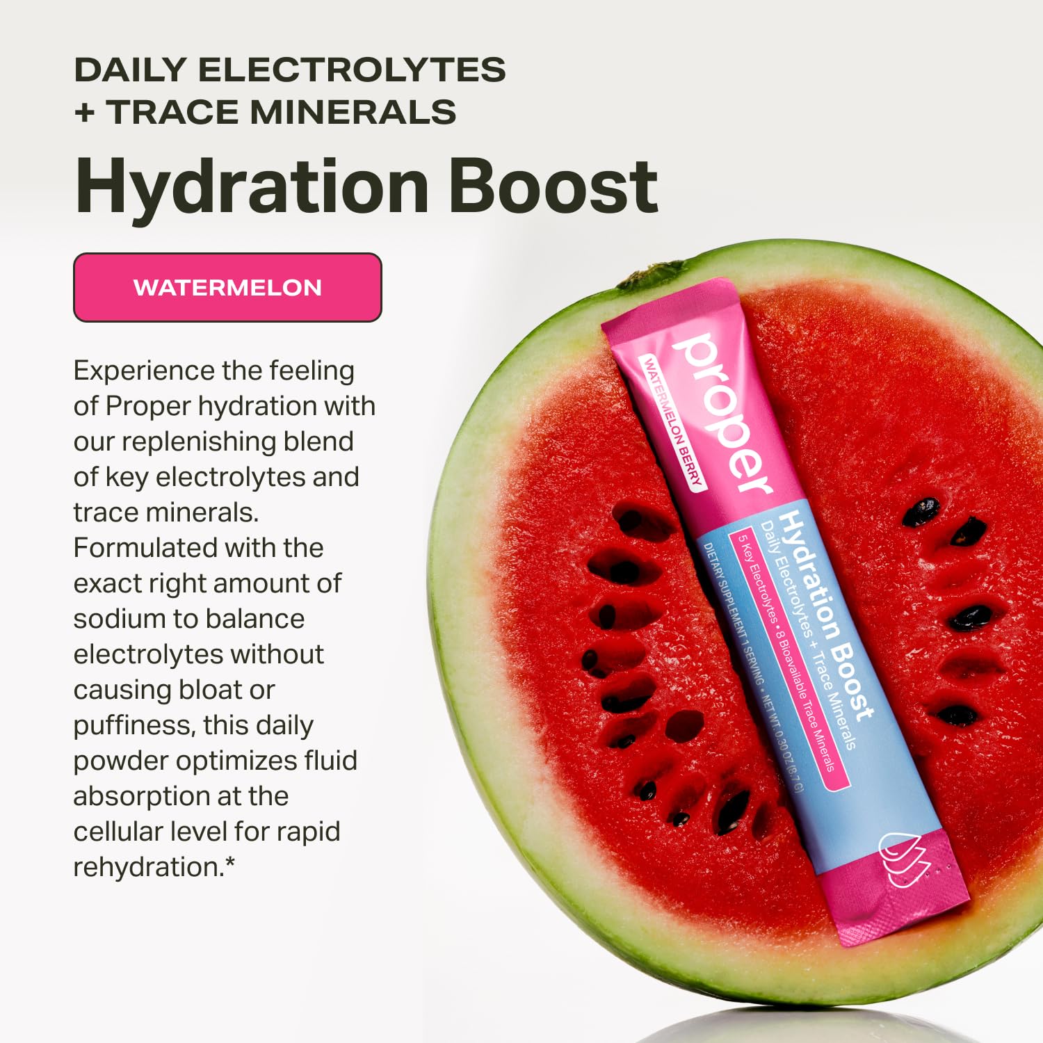 Proper Hydration Sticks – Electrolyte Powder Drink Mix Packets with Trace Minerals for Rapid Hydration – Naturally Flavored – No Artificial Sweeteners - PrimeBioHealth - canada supplements