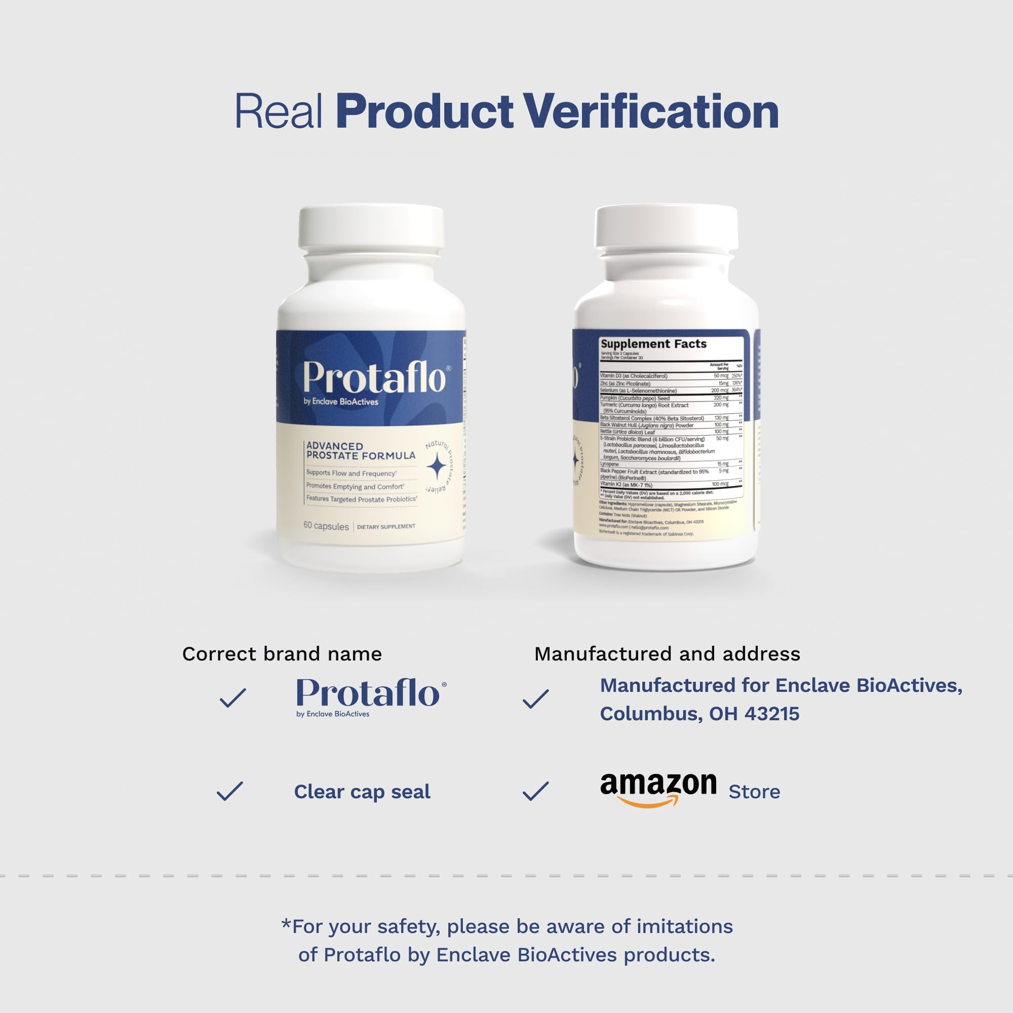Protaflo Prostate Supplements for Men - Supports Urinary Flow & Bladder Control | Probiotics + Black Walnut, Nettle, Turmeric, Lycopene, Pumpkin Seed - PrimeBioHealth - canada supplements