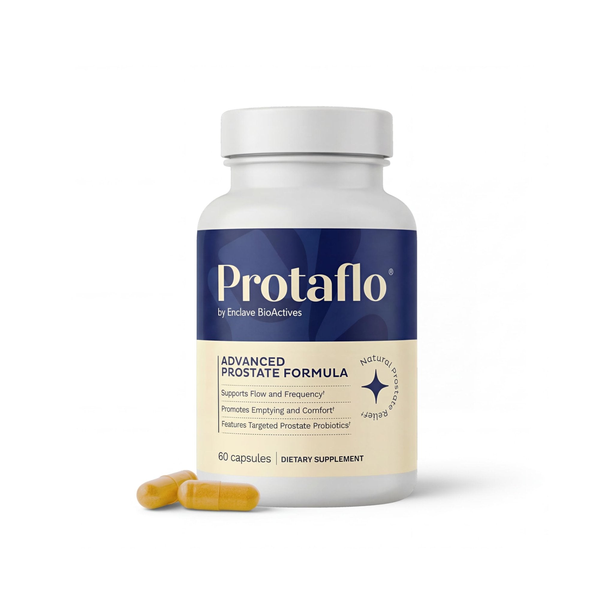 Protaflo Prostate Supplements for Men - Supports Urinary Flow & Bladder Control | Probiotics + Black Walnut, Nettle, Turmeric, Lycopene, Pumpkin Seed - PrimeBioHealth - canada supplements