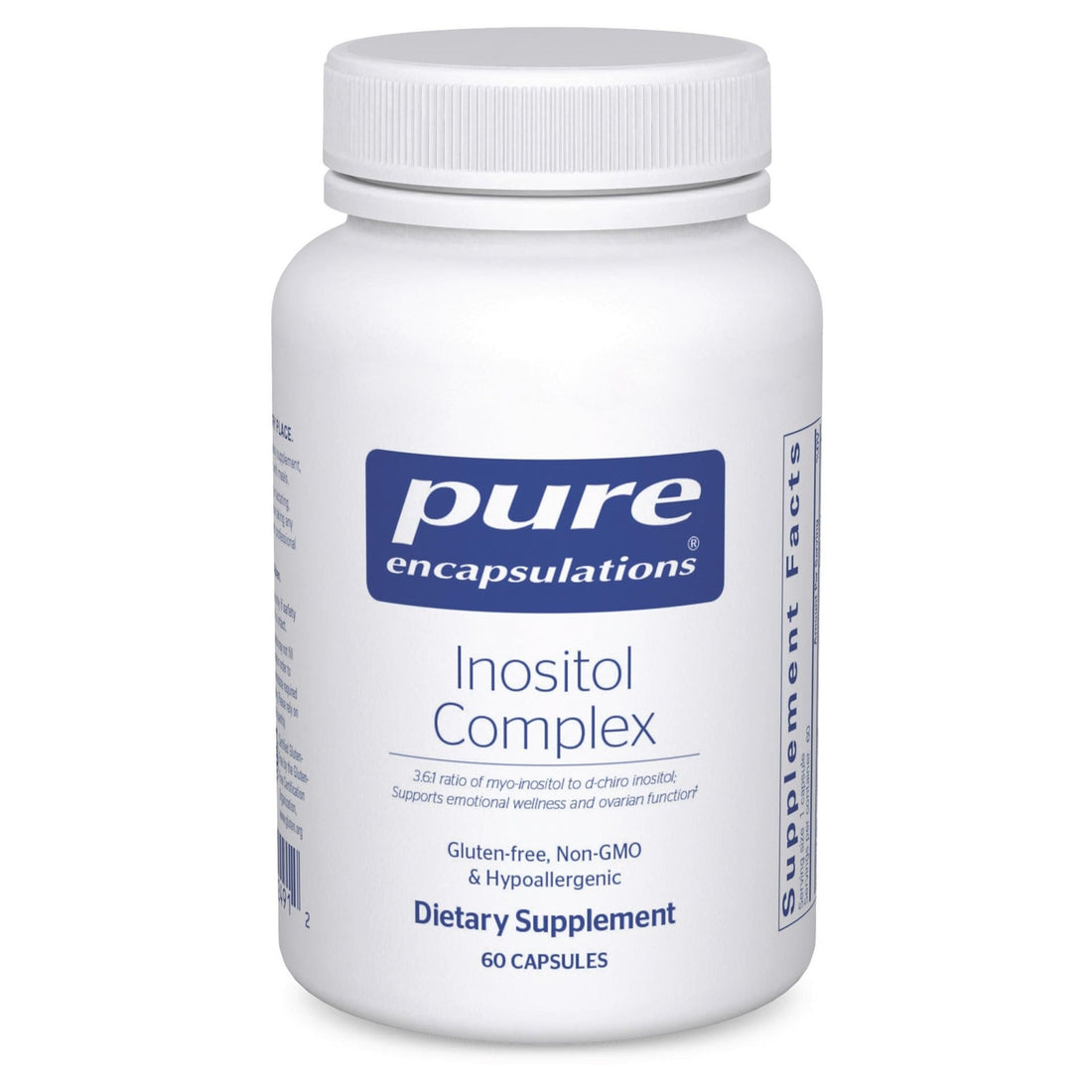 Pure Encapsulations Inositol Complex | Supplement to Support Energy, Healthy Metabolism, and Ovarian Function* | 60 Capsules - PrimeBioHealth - canada supplements