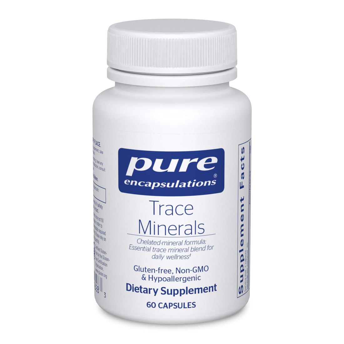 Pure Encapsulations Trace Minerals - Multimineral Supplement - Mineral Supplement - Supports Metabolism & Cellular Function* - Gluten Free & Vegan - 60 Capsules - PrimeBioHealth - canada supplements