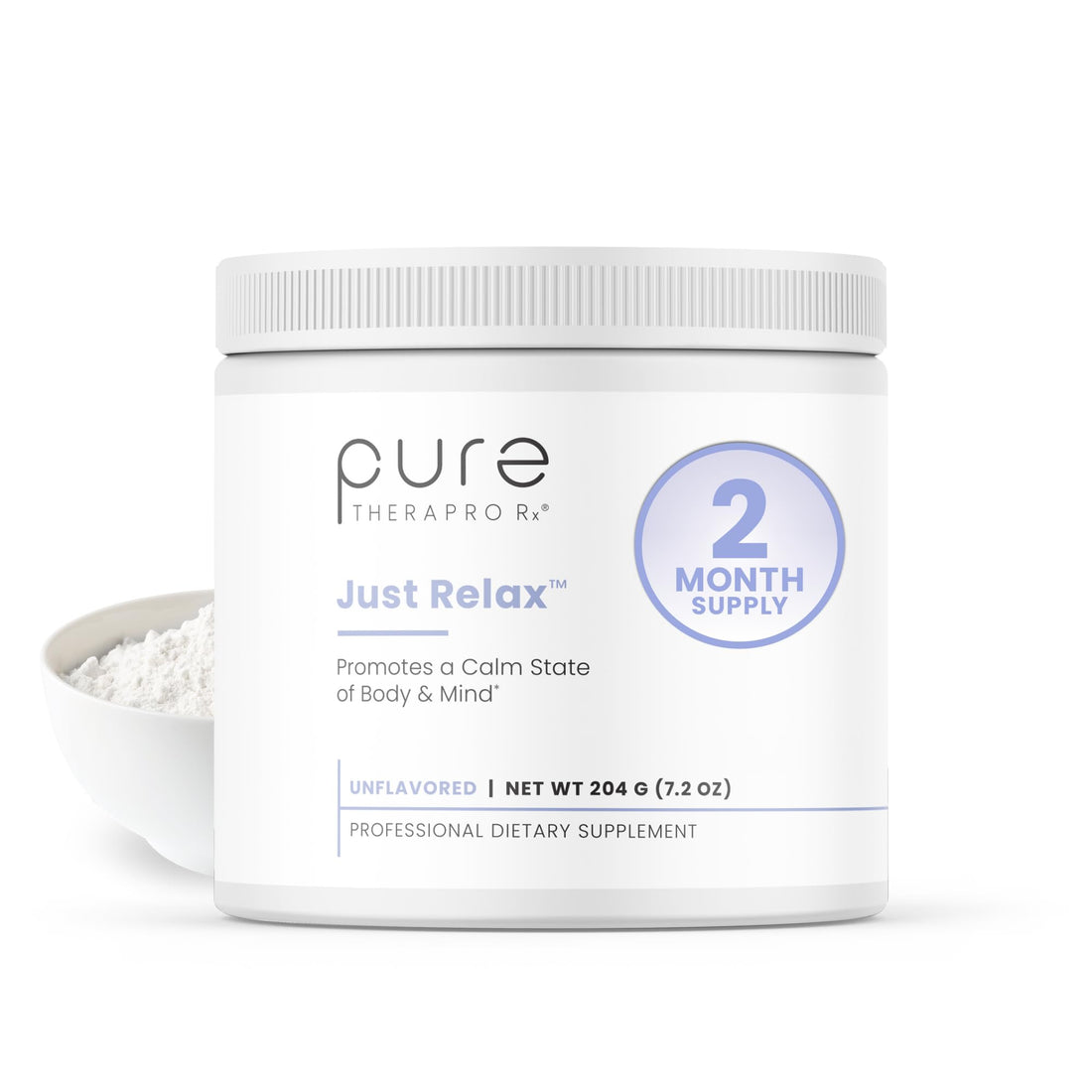 Pure Therapro Rx Just Relax Cherry - 60 Servings | Supports Relaxed Mood & Healthy Blood Pressure | Myo-inositol, Di-Magnesium Malate, GABA, Taurine, & L-Theanine - PrimeBioHealth - canada supplements