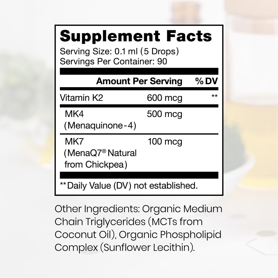 Pure Therapro Rx Ultimate K2 Supplement | Liquid Liposomal Vitamin K2 Drops | 90 Servings | 600mcg Vegan K2 as MK4 & MenaQ7 MK7 | Supports Bone Health, Heart Health, Skin & Hair | 10 mL - PrimeBioHealth - canada supplements