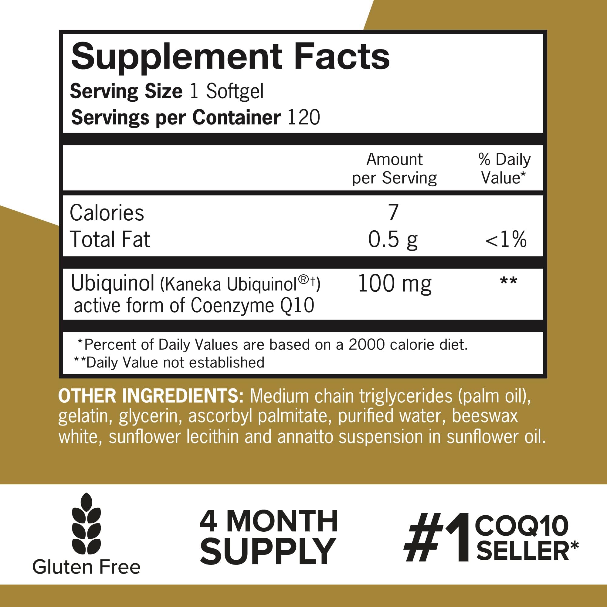 Qunol 100mg Ubiquinol, Powerful Antioxidant for Heart & Vascular Health, Essential for Energy Production - PrimeBioHealth - canada supplements