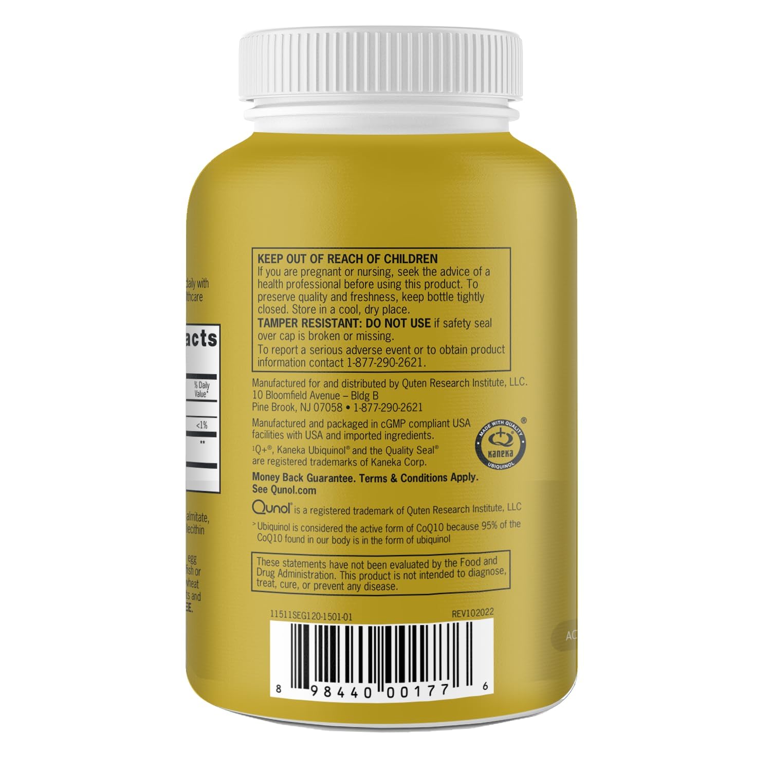 Qunol 100mg Ubiquinol, Powerful Antioxidant for Heart & Vascular Health, Essential for Energy Production - PrimeBioHealth - canada supplements
