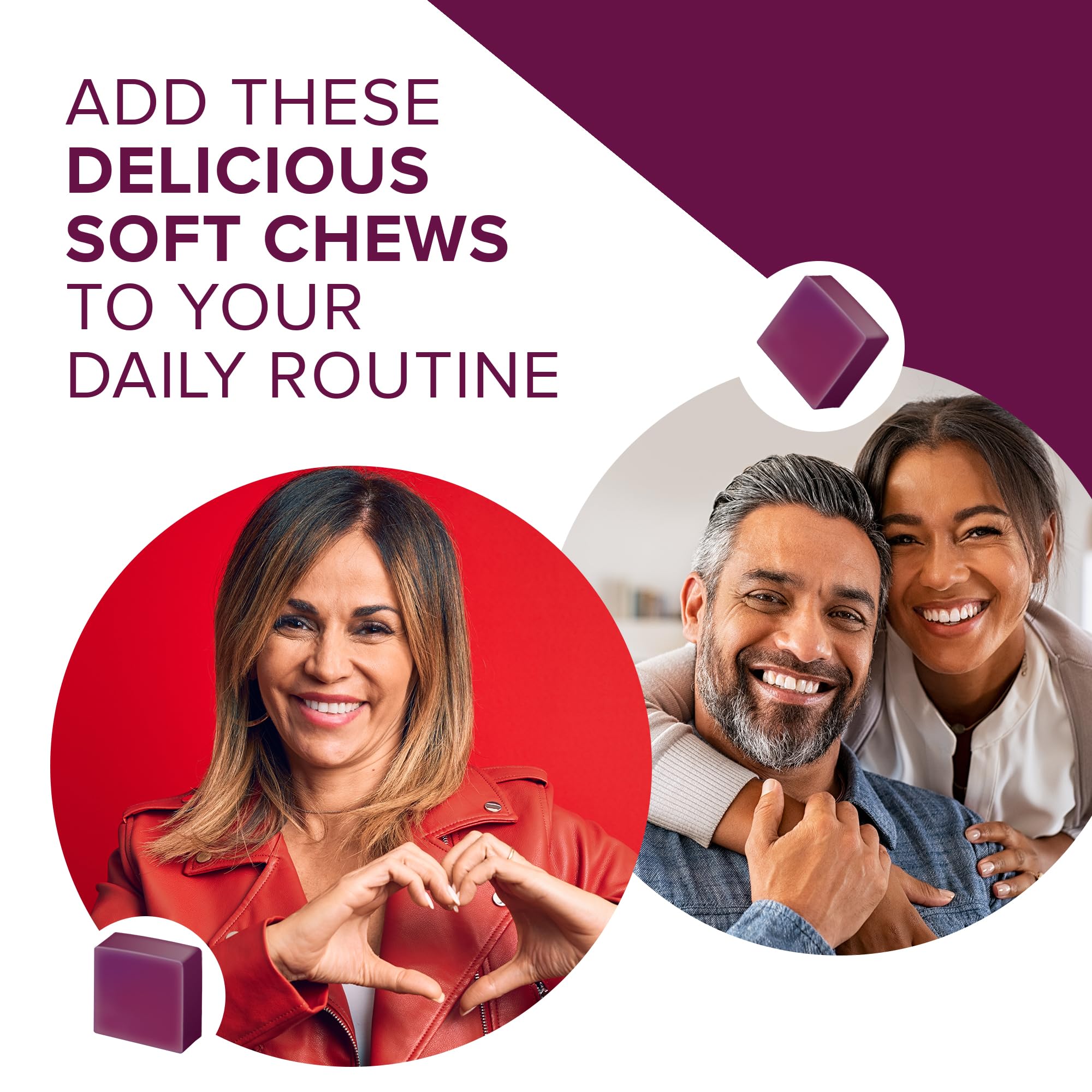 Qunol Beets Chews for Blood Pressure Support, 3 in 1 Beets + CoQ10 + Grape Seed Extract, - PrimeBioHealth - canada supplements
