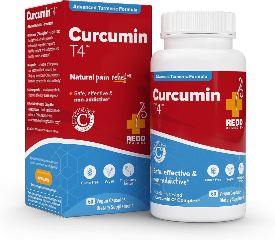 Redd Remedies, Curcumin T4, Advanced Turmeric Formula, 60 Vegan Capsules - PrimeBioHealth - canada supplements