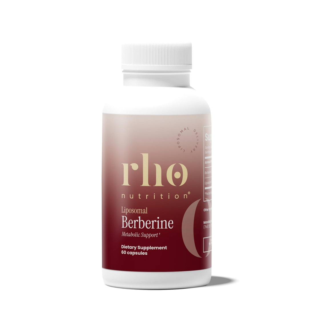 Rho Nutrition Liposomal Berberine Capsules - Ultra High Absorption Supplement – Supports Immune Function, Gut Health and Metabolic - PrimeBioHealth - canada supplements