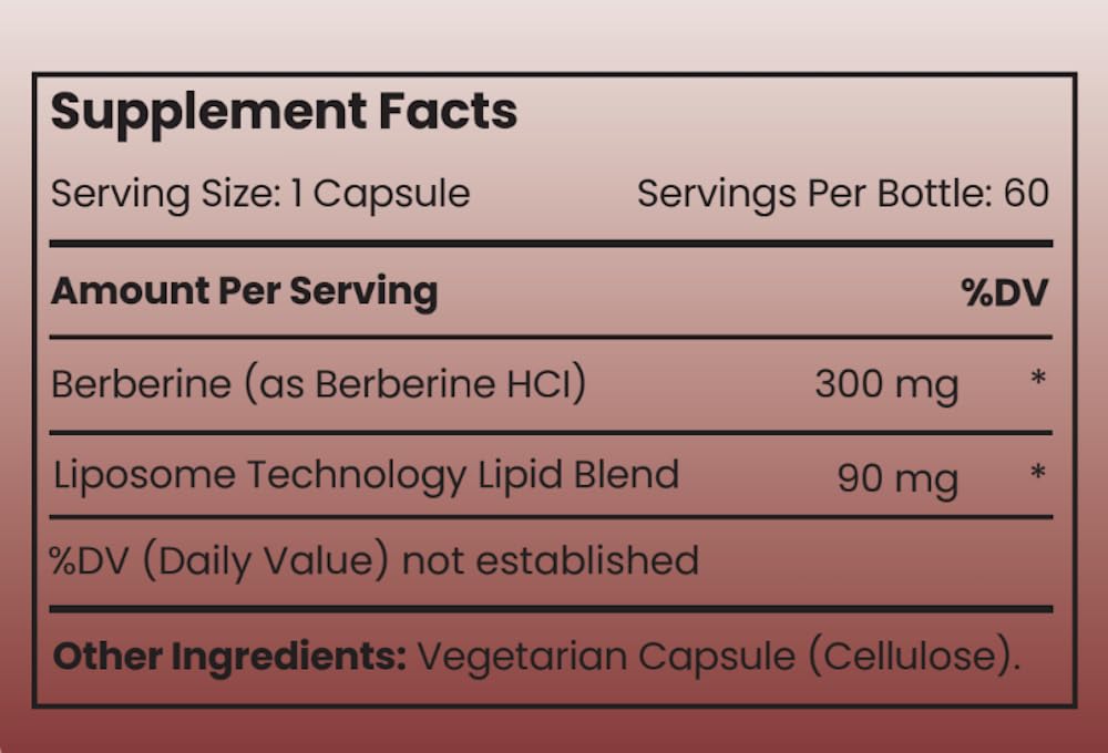 Rho Nutrition Liposomal Berberine Capsules - Ultra High Absorption Supplement – Supports Immune Function, Gut Health and Metabolic - PrimeBioHealth - canada supplements