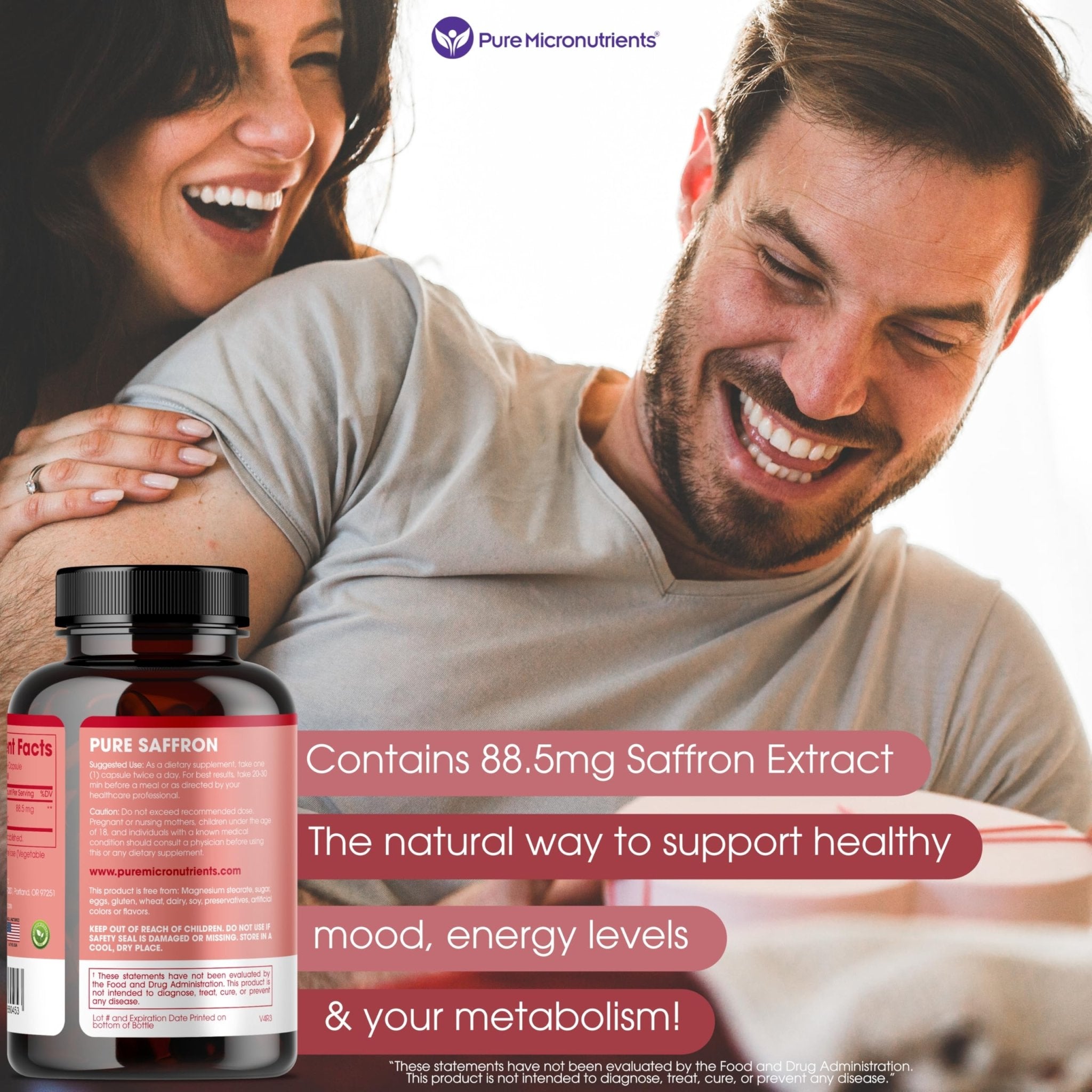 Saffron Supplements - 100% Pure Saffron Extract Capsules - Boost Energy & Mood, Support Eye & Heart Health - PrimeBioHealth - canada supplements