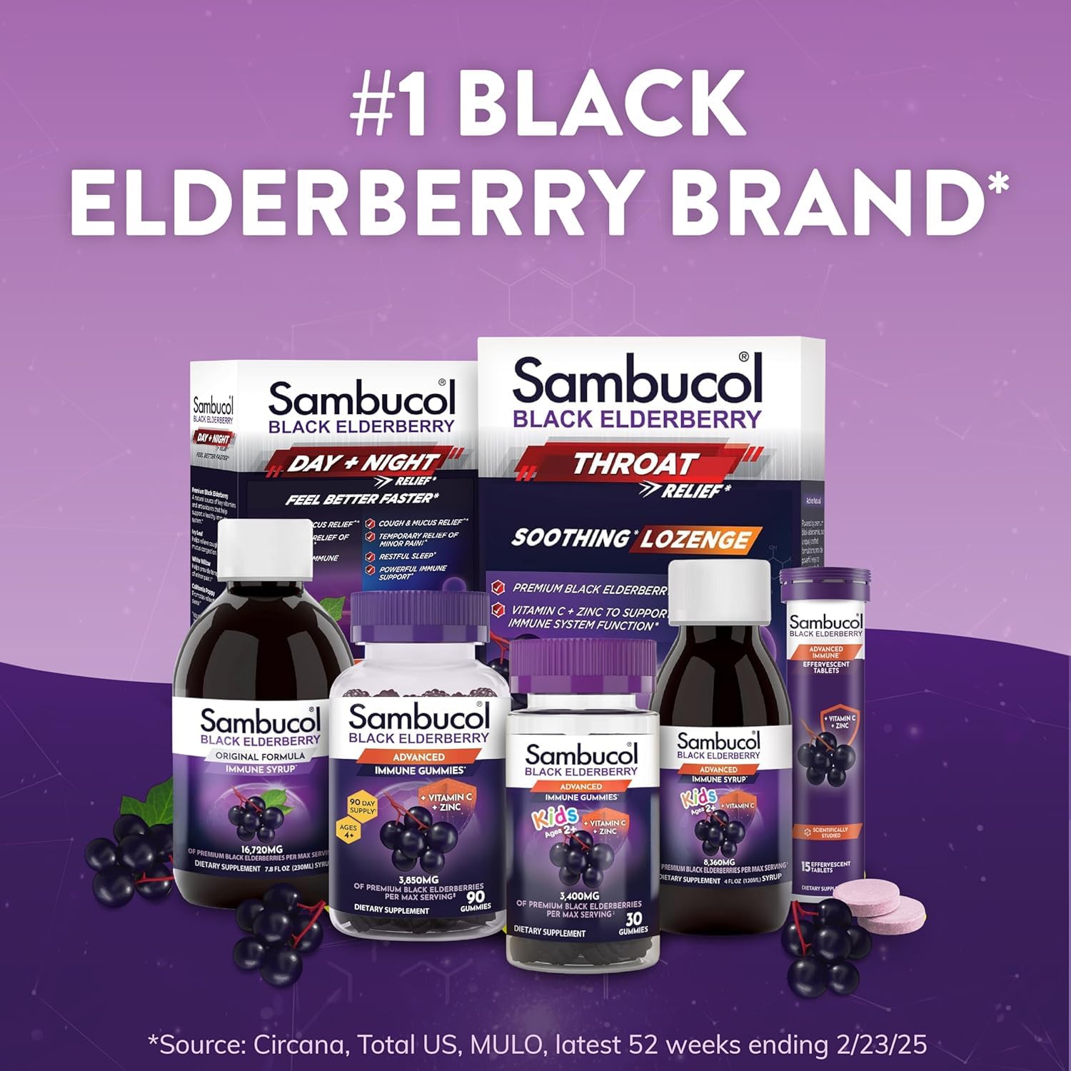 Sambucol Black Elderberry Syrup - Black Elderberry Liquid, Immune Support for Kids and Adults, High Antioxidants, Gluten Free - PrimeBioHealth - canada supplements