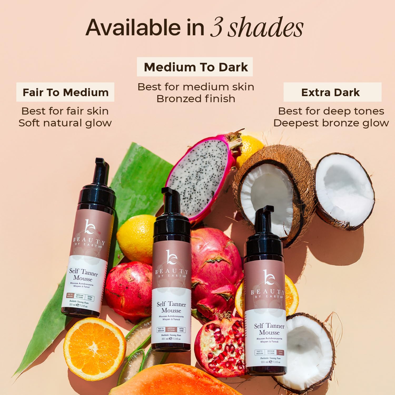 Self Tanner Mousse - USA Made with Natural & Organic Ingredients, Self Tanning Mousse for Dark Fake Tan, Sunless Tanner - PrimeBioHealth - canada supplements