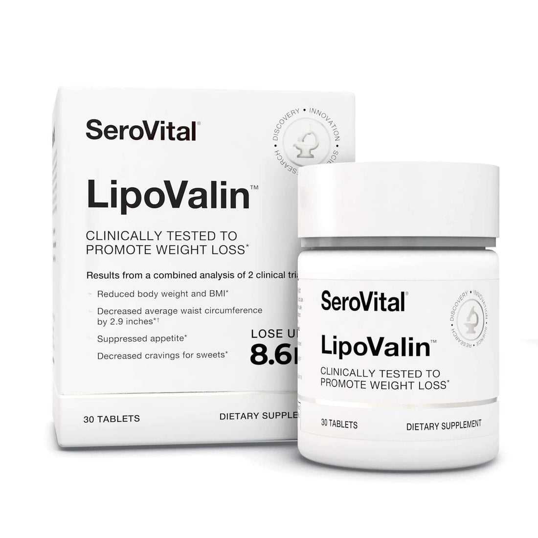 Serovital LipoValin Clinically Validated Pills for Women Diet Pill, Appetite Suppressant, Stimulant-Free Weight Loss Supplement - 30 Count (30 Tablets) - PrimeBioHealth - canada supplements