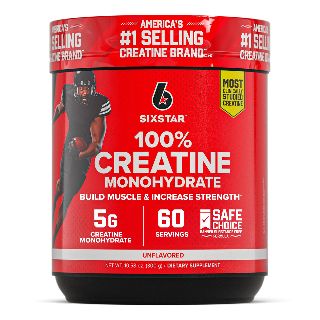 Six Star 100% Creatine Monohydrate Powder - Unflavored Micronized Creatine Monohydrate Supplement for Workout Performance, Muscle Building & Strength - PrimeBioHealth - canada supplements
