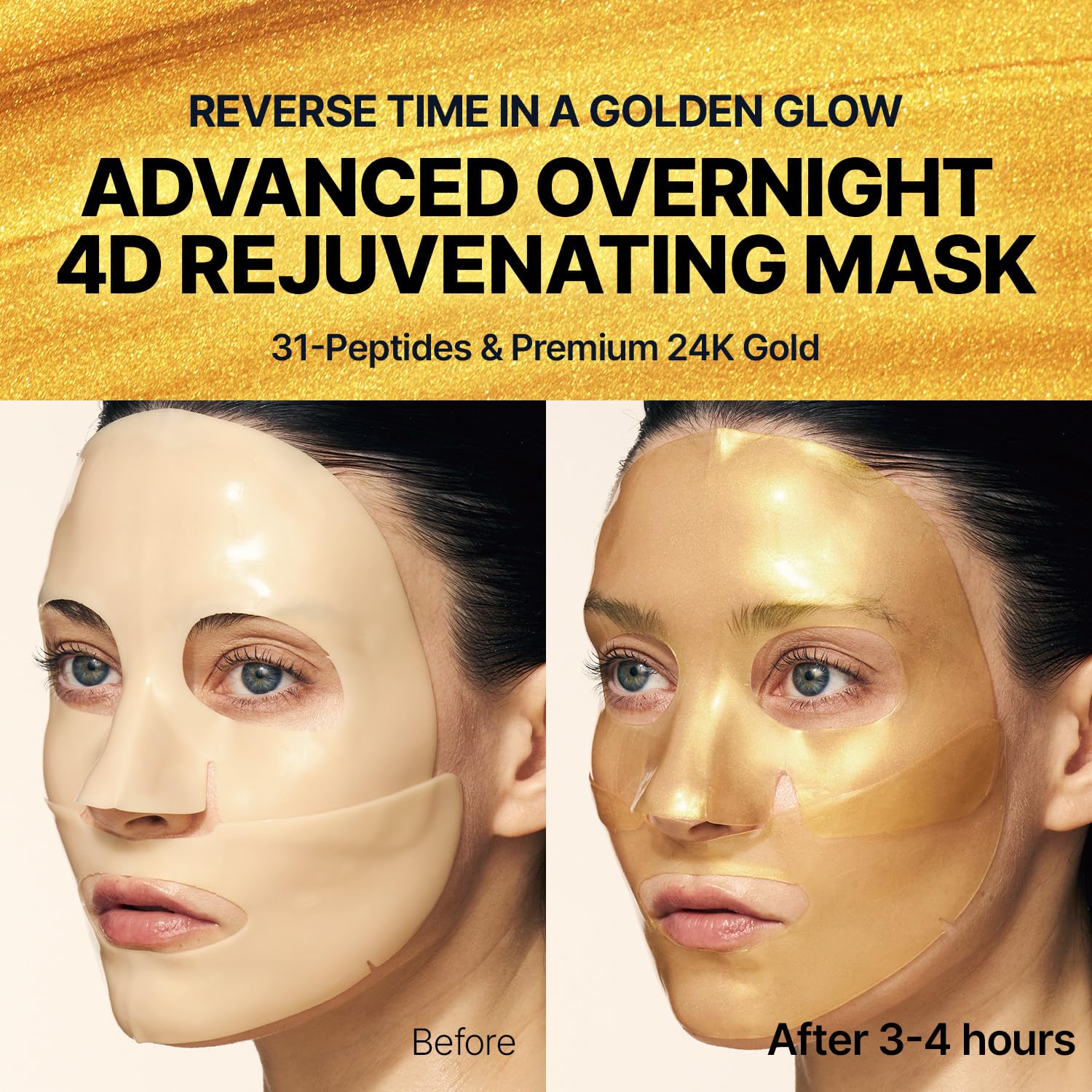 SUNGBOON EDITOR Silk Peptide EGF Intensive Gold Overnight Mask, Hydrating Mask for Glass Skin,31 Multi Peptide(Copper Peptides) - PrimeBioHealth - canada supplements