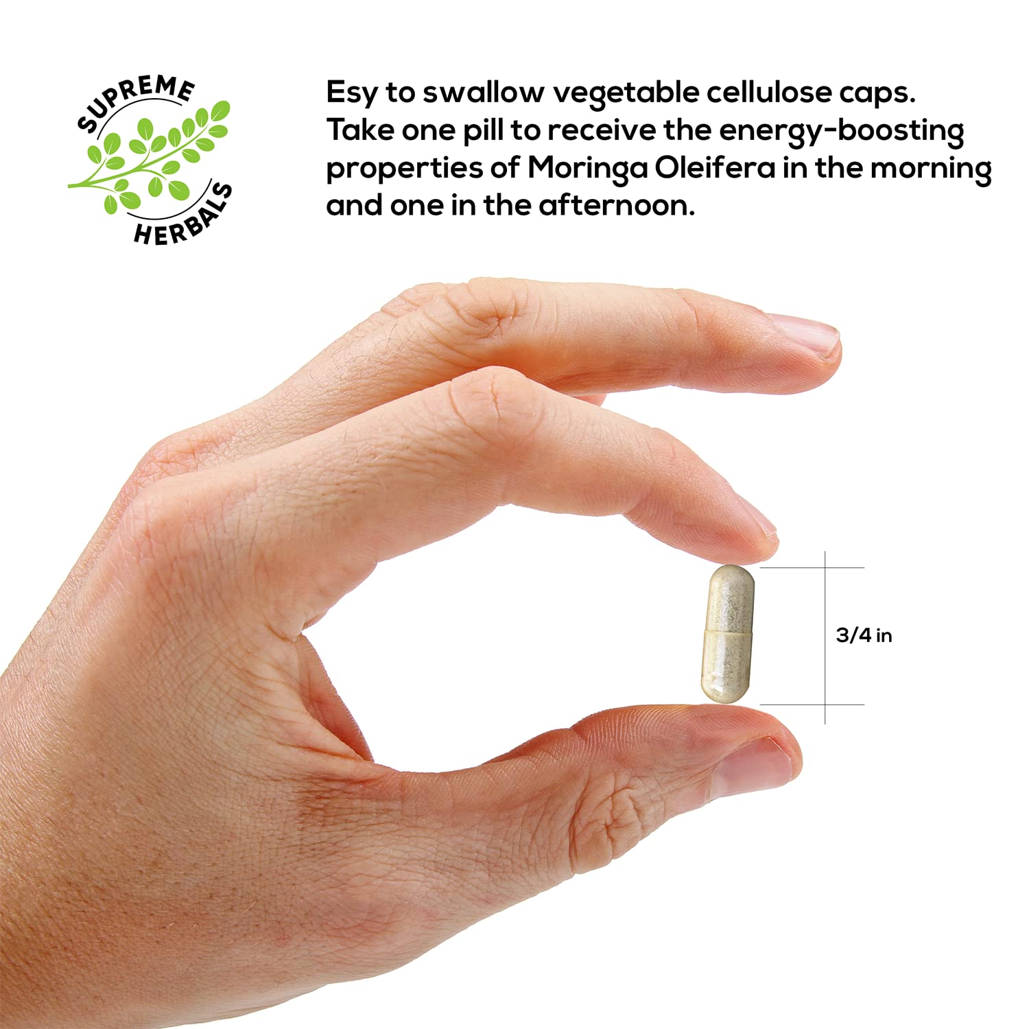 SUPREME HERBALS, 100% Raw and Pure Moringa Leaf Powder Capsules. Organic Certified Moringa Leaf. Natural Superfood with Essential Amino Acids - PrimeBioHealth - canada supplements