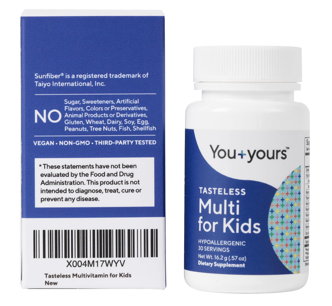 Tasteless Multivitamin Powder for Kids + Toddlers- No Sweeteners, Flavors, Colors or Preservatives. Add to Beverages or Food. Pure - PrimeBioHealth - canada supplements