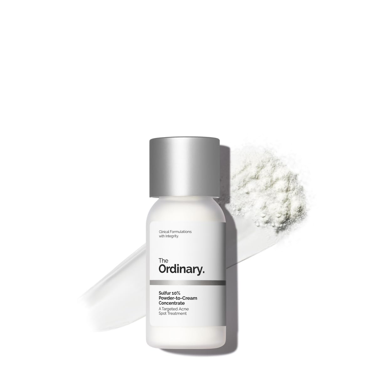 The Ordinary Sulfur 10% Powder-to-Cream Acne Spot Treatment Concentrate, Reduces Pimple Size and Zit Redness, 0.18 Oz - PrimeBioHealth - canada supplements