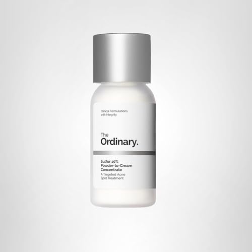 The Ordinary Sulfur 10% Powder-to-Cream Acne Spot Treatment Concentrate, Reduces Pimple Size and Zit Redness, 0.18 Oz - PrimeBioHealth - canada supplements