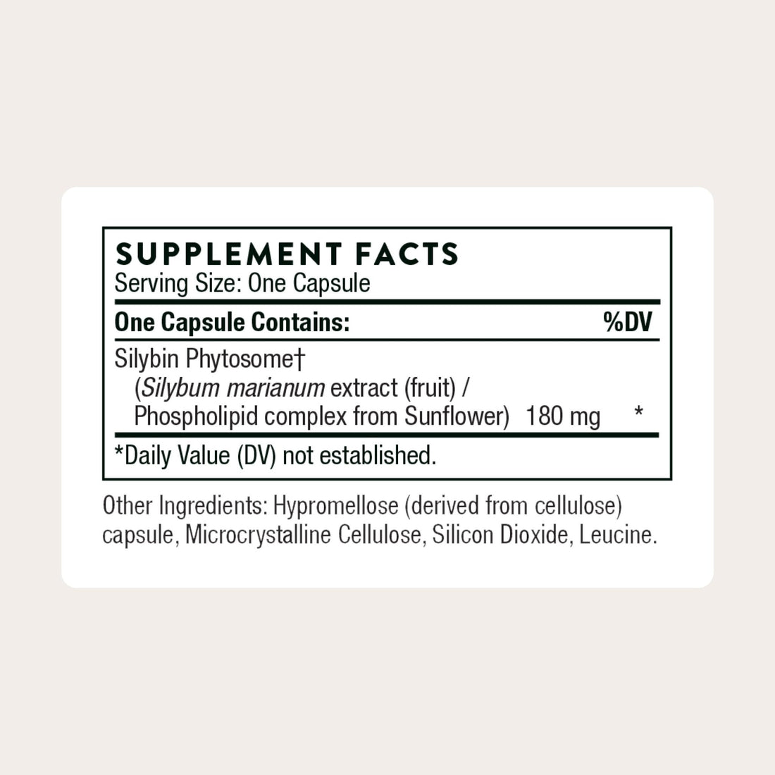THORNE - Milk Thistle Phytosome (Formerly Siliphos) - Botanical Extract Complex for Antioxidant and Liver Support* - Third-Party Certified - PrimeBioHealth - canada supplements