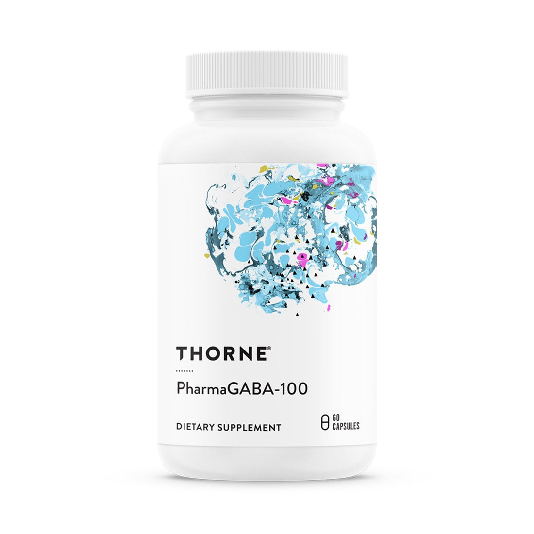 THORNE - PharmaGABA-100 - GABA Supplement - 100 mg Natural Source Gamma-Aminobutyric Acid - PrimeBioHealth - canada supplements