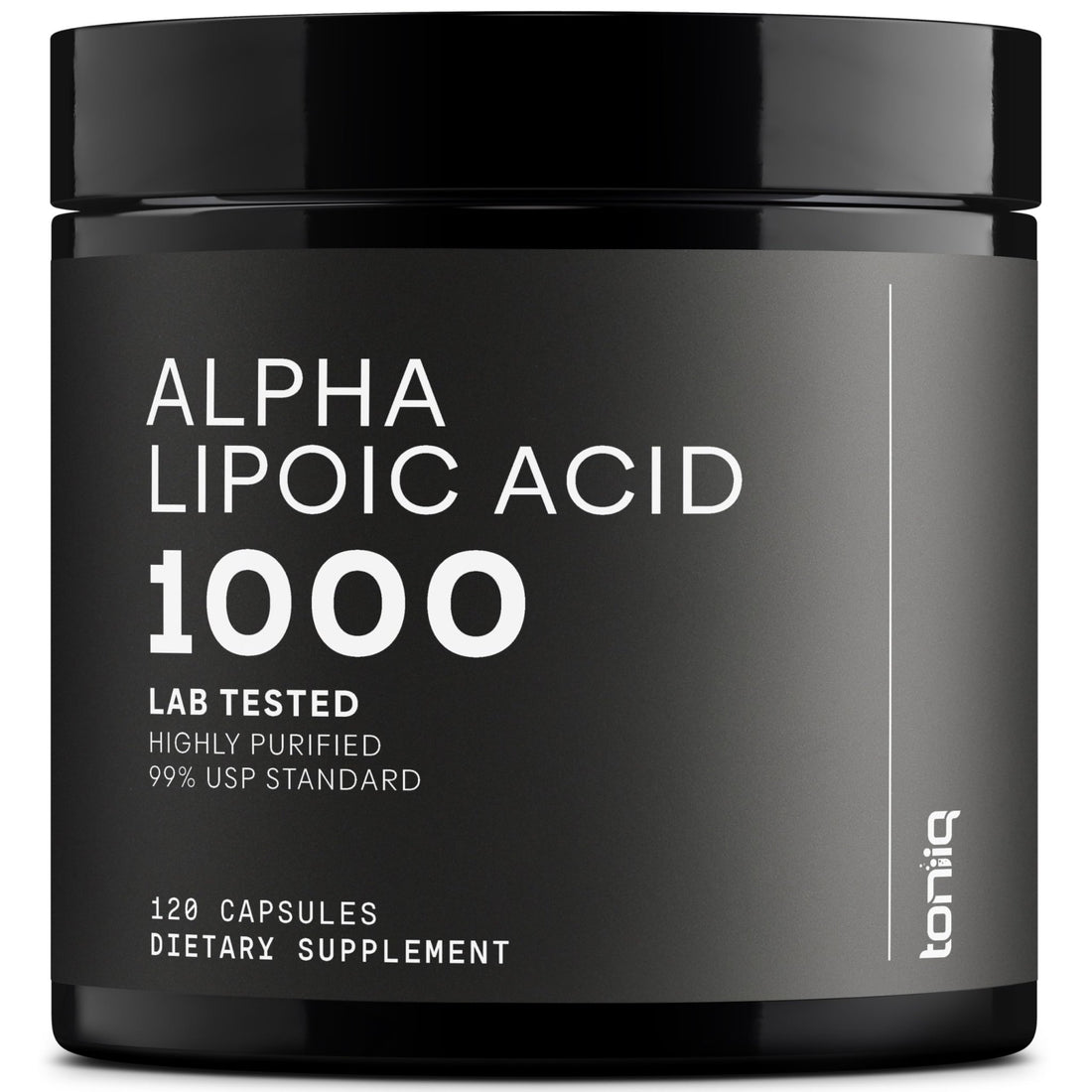 Toniiq 1000mg Ultra High Strength Alpha Lipoic Acid Capsules - Highly Purified 99%+ USP Standard - 120 Capsules ALA Supplement - PrimeBioHealth - canada supplements